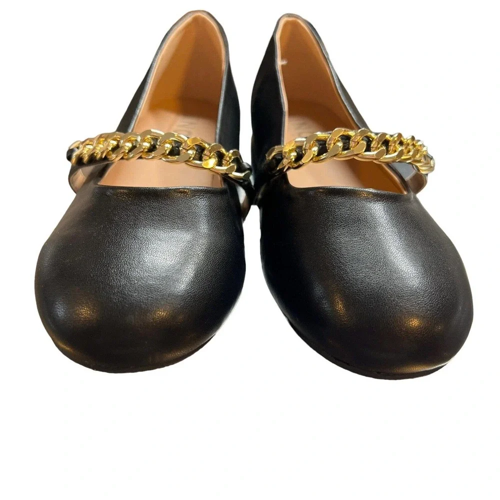INC International Concepts Jodie‎ Flat Chain Strap Shoe 5 New